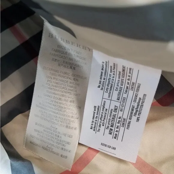 Burberry Navy Blue NWT Puffer Vest